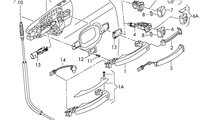 Suport maner usa stanga fata Audi A4 B8 (8K) Avant...