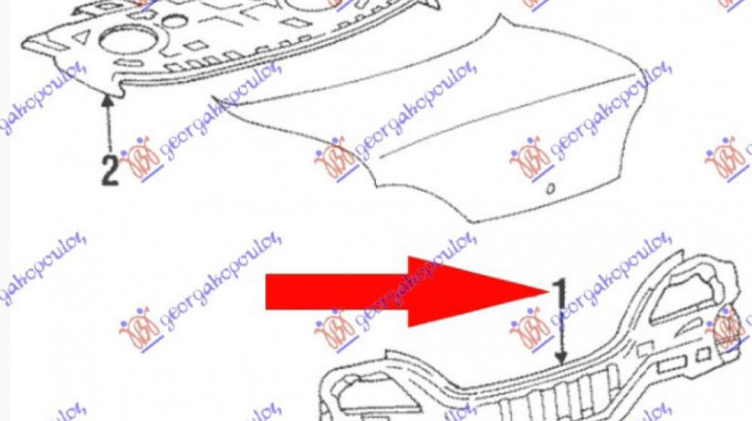 Suport Mijloc/Superior/Inferior-Arc - Hyundai I10 2010 , 64501-0x300