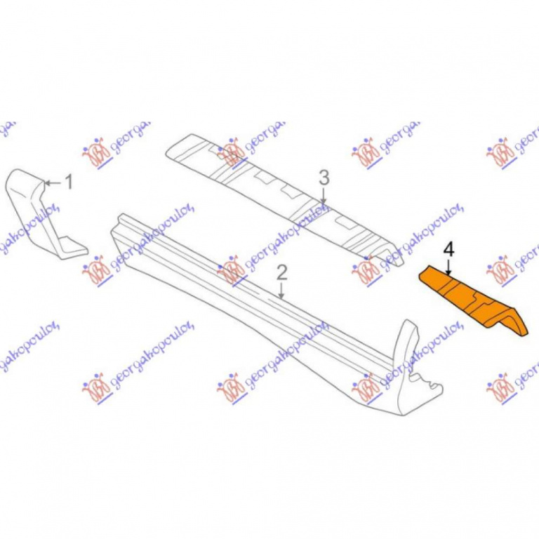 Suport Mijloc/Superior/Inferior-Arc - Hyundai Matrix 2001 , 6450117300