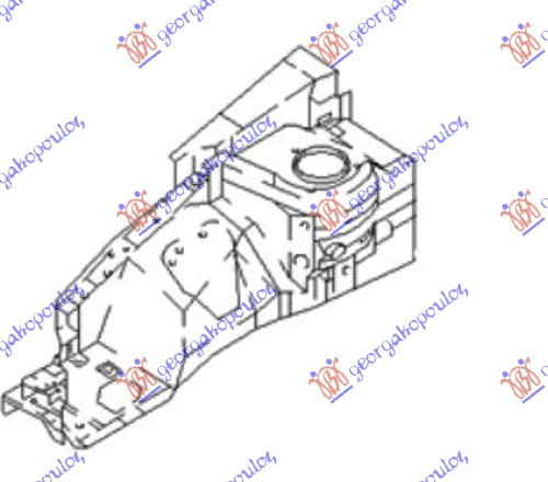 Suport Mijloc/Superior/Inferior-Arc - Hyundai Accent Sdn 1999 , 6450125300