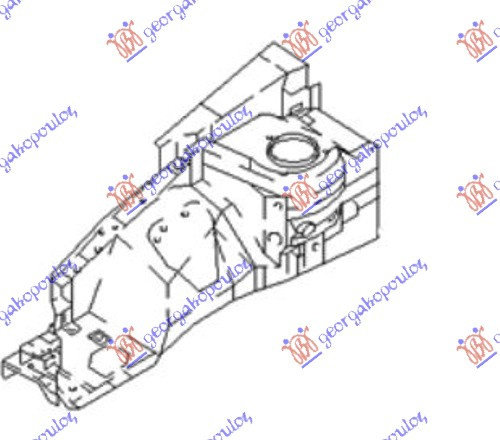 Suport Mijloc/Superior/Inferior-Arc - Hyundai Accent Sdn 1999 , 6450125300