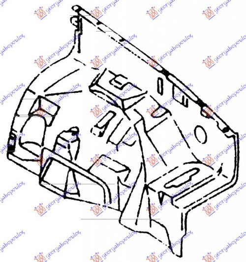 Suport Mijloc/Superior/Inferior-Arc - Toyota Hilux- (Yn 85) 2 Usi 1989 , 53701-89220