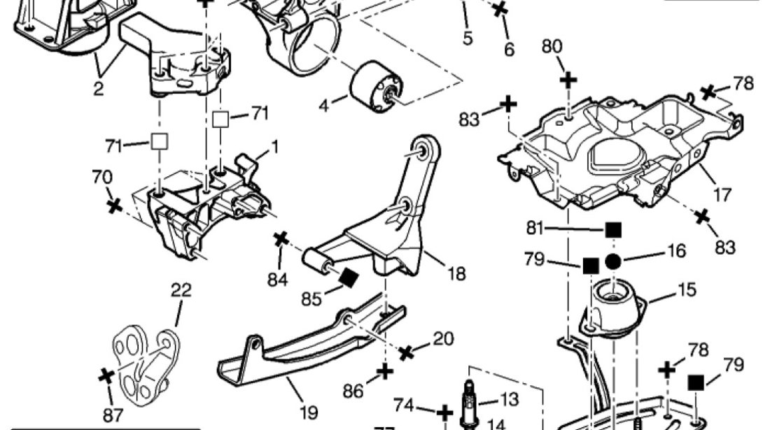 Suport motor 1,6 HDI Peugeot,Citroen (poz.4) BIRTH 1809 33