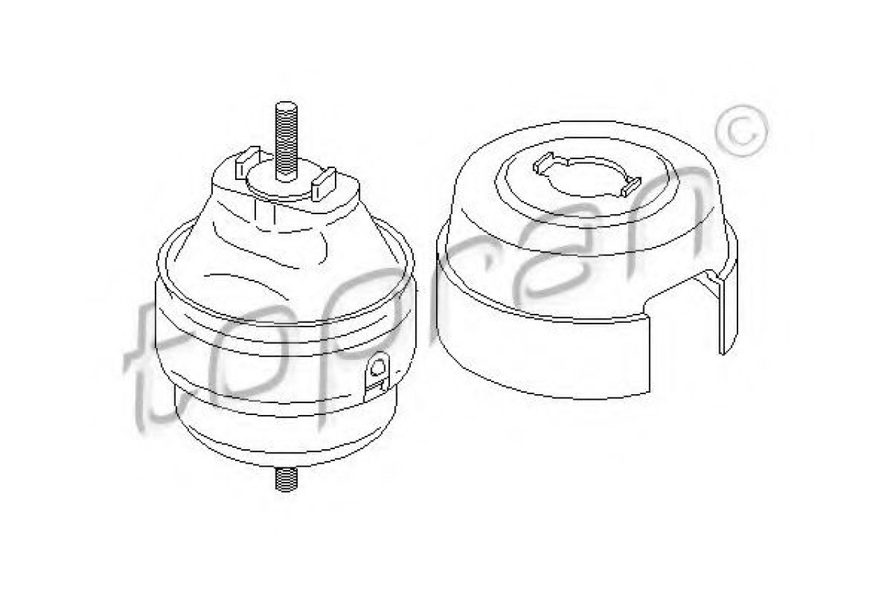 Suport motor AUDI A4 Avant (8ED, B7) (2004 - 2008) TOPRAN 110 387 piesa NOUA