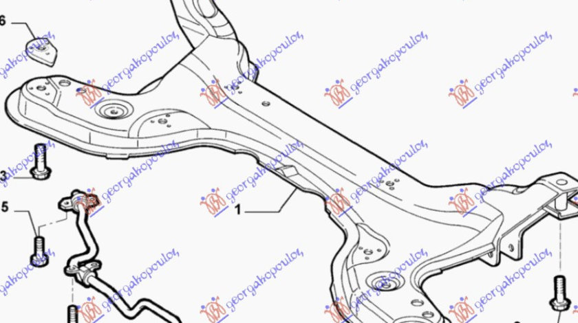 Suport Motor Fiat Punto 2003-2004-2005-2006-2007-2008-2009-2010-2011