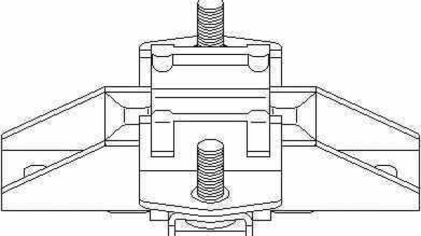 Suport motor MERCEDES-BENZ M-CLASS W163 TOPRAN 407 828