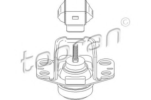 Suport motor RENAULT KANGOO (KC0/1) (1997 - 2007) TOPRAN 700 530 piesa NOUA