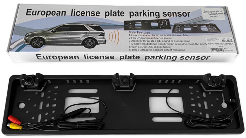 Suport Numar Auto Cu Camera Video Si 2 Senzori Parcare 2001 TCT-4975