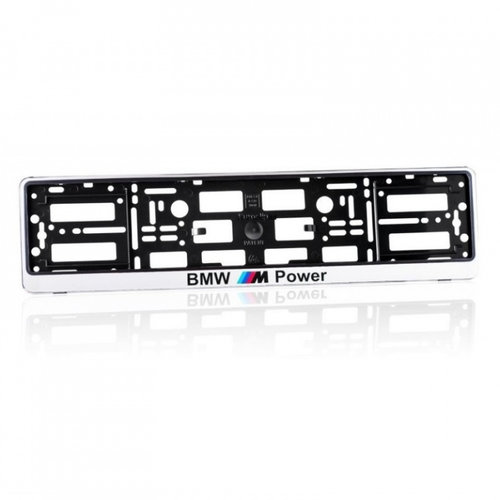 Suport Numar Crom Bmw M Power Set 2 Buc