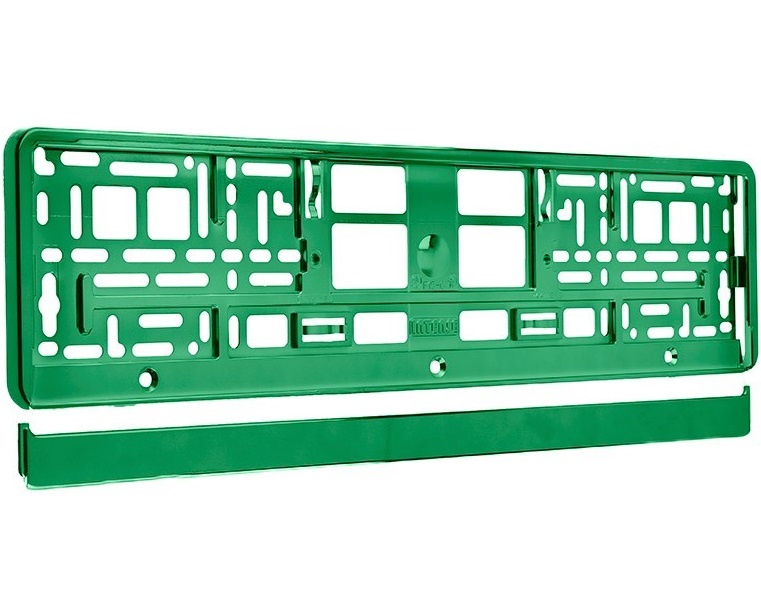 Suport Numar Inmatriculare Carmotion Verde Metalizat 63457