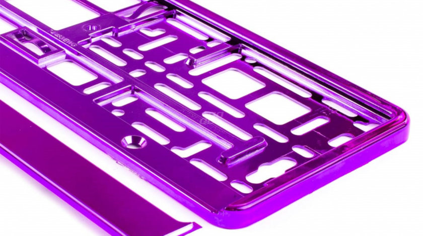 Suport numar inmatriculare din plastic, calitate Premium, culoare VIOLET AVX-AM01170F