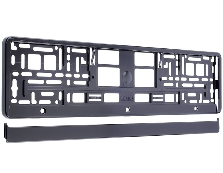 Suport Numar Inmatriculare Negru Metalizat Carmotion 58476