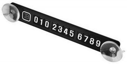 Suport Numar Telefon Auto Cu Ventuza Parbriz Negru 240925-4