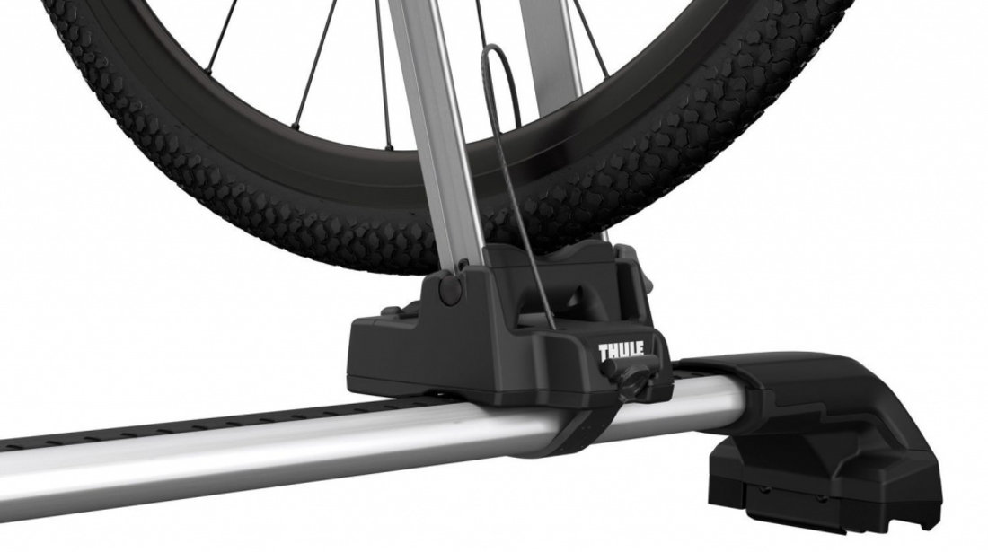 Suport pentru prinderea rotii pe barele transversale Thule Front Wheel Holder