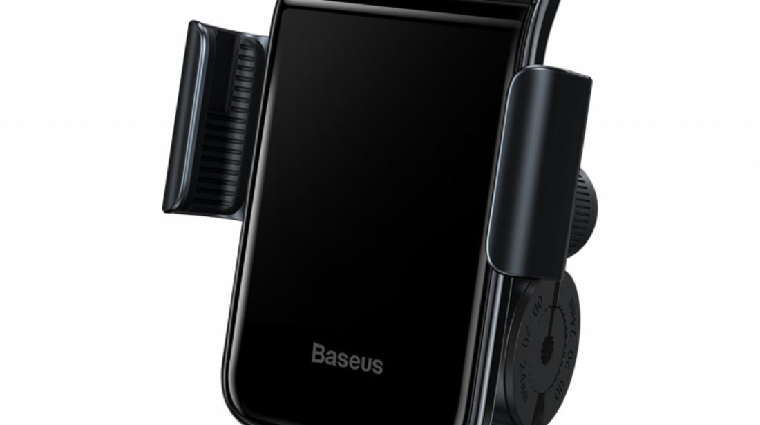 Suport Pentru Smartphone Pentru Bicicletă Electrică Baseus Cu Panou Solar Integrat 150 MAh Negru (SUZG010001)