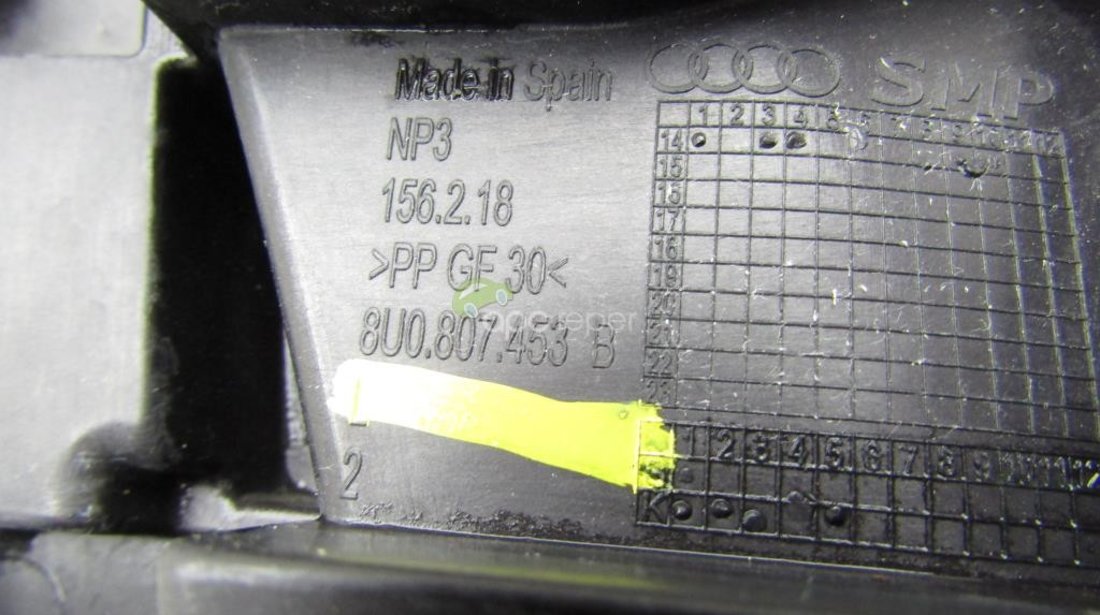 Suport plastic bara spate stanga Audi Q3 8U - Cod: 8U0807453B