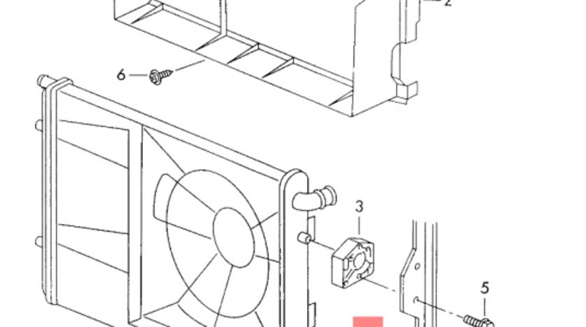 Suport radiatoare Skoda Octavia 1U 1.9 TDI 2001 2002 SKODA OCTAVIA [ 1959 - 1971 ] OEM 1U0121367A