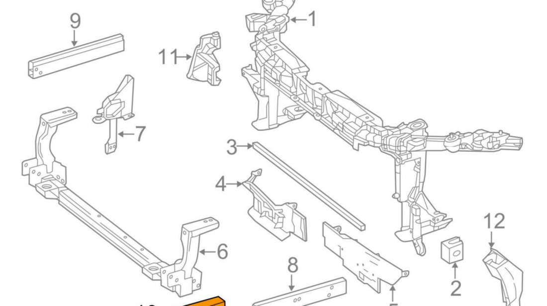 Suport Radiator Oe Mercedes-Benz A-Class W176 2012-2018 A2466260088