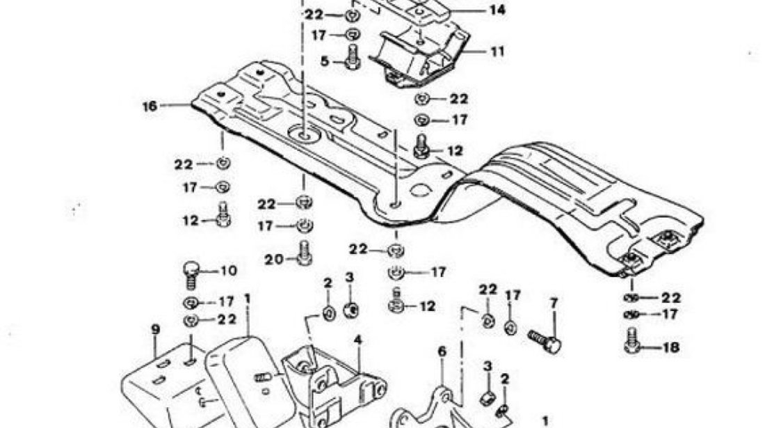 Suport rotund cutie viteza Suzuki Vitara (poz.23) SUZUKI OE 11910-60A02