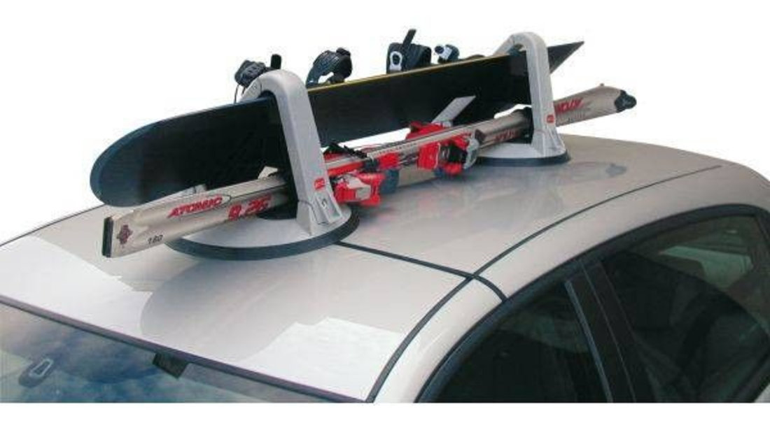 Suport ski si snowboard Fabbri Kolumbus Ski & Bord cu prindere magnetica, 2 perechi ski / 2 snowboard