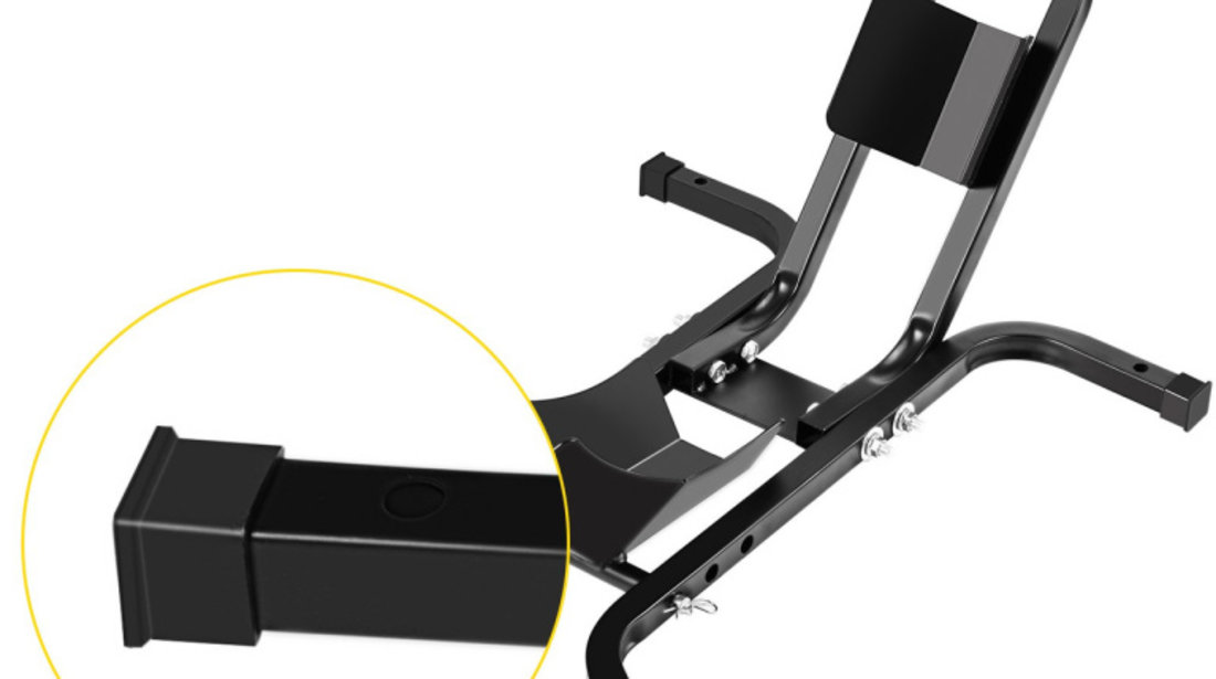 Suport Stand Transport Moto Roata Fata Ricambi Rezistent La1200LB 540KG Negru 17&quot;-21&quot; WBNA