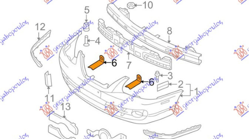 Suport Stanga Bara Fata Original Hyundai Elantra 2004-2005-2006-2007