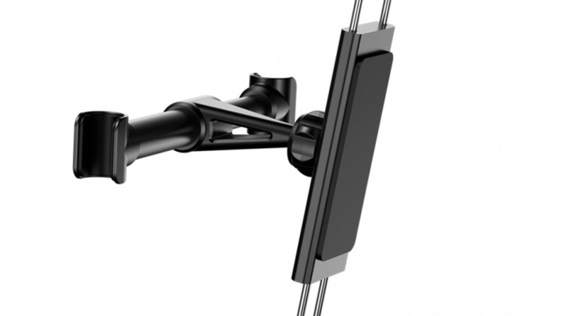 Suport Tableta Auto Baseus Tetiera Backseat Car Mount Adjustable Headrest Bracket Pentru Tablete Si Smartphone 4,7 - 12,9&quot; Negru SUHZ-01