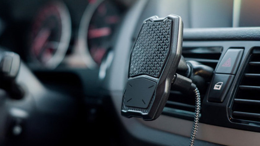 Suport telefon 4.7''-7.5'' cu incarcare wireless QI si articulatie rotativa 360 Keetec (02136)