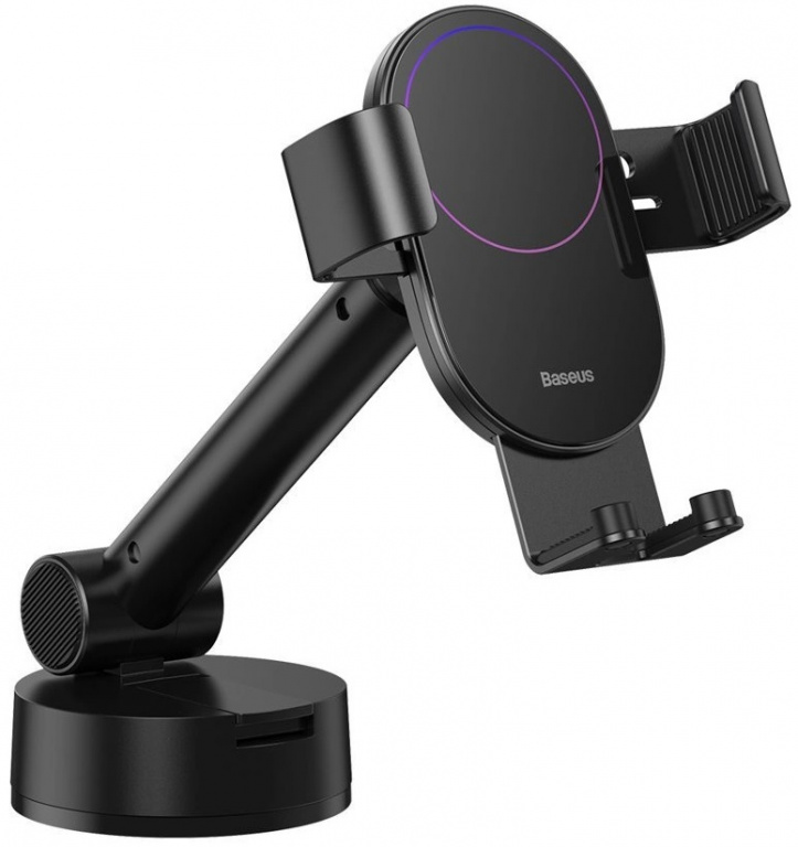 Suport Telefon Auto Baseus Gravity Cu Ventuza Pentru Bord, Parbriz Negru SUYL-JY01