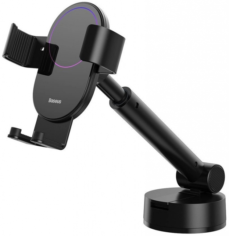 Suport Telefon Auto Baseus Gravity Cu Ventuza Pentru Bord, Parbriz Negru SUYL-JY01