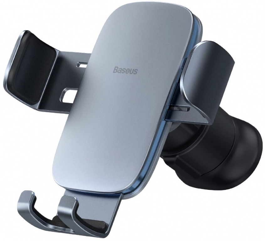 Suport Telefon Auto Baseus Metal Age II Pentru Grila Ventilatie Gri Inchis SUJS000013