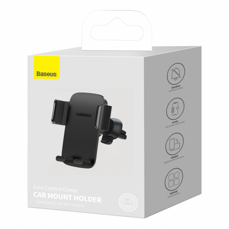 Suport Telefon Auto Gravitațional Baseus Pentru Grila De Ventilație Negru SUYK010101