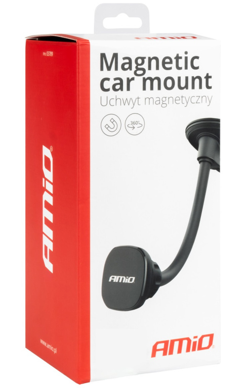 Suport Telefon Auto Magnetic Cu Ventuza Pentru Bord Sau Parbriz Amio 03789