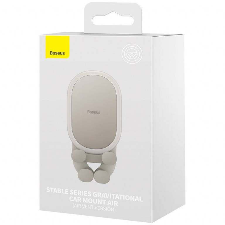 Suport Telefon Auto Pentru Grila Ventilatie Baseus Stable Series Gri SUWX020002