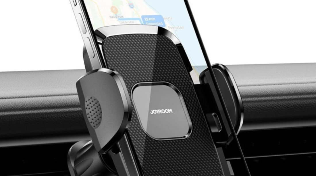 Suport Telefon Auto Rotativ 360° Pentru Grila Ventilatie Joyroom Negru JR-ZS259 6941237136268