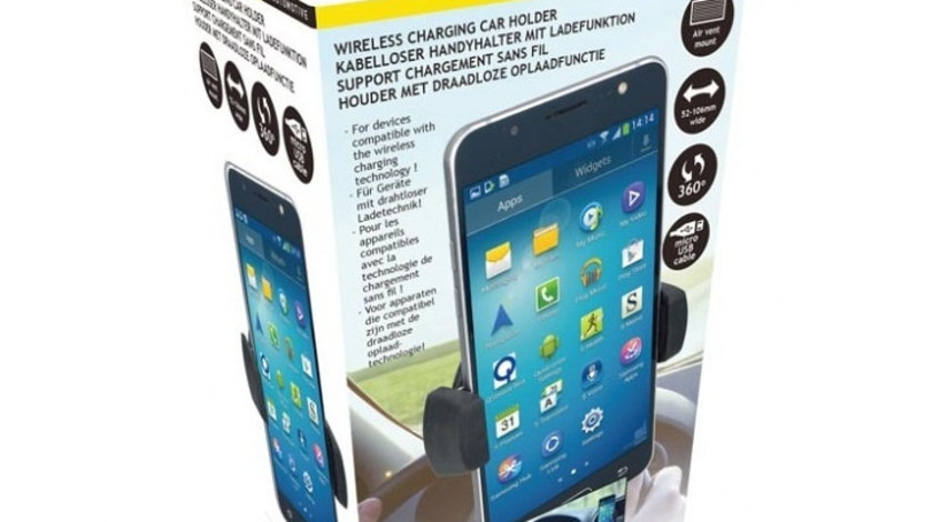 Suport Telefon Dunlop In Grila De Ventilatie Incarcator Wireless 5W 35503434