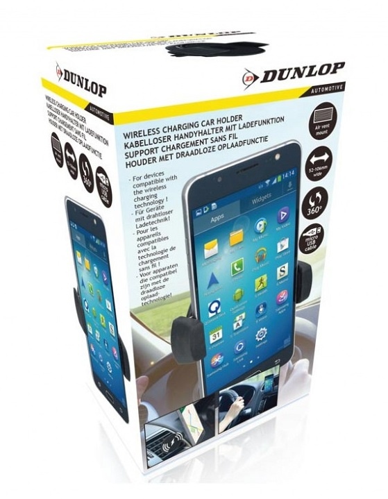 Suport Telefon Dunlop In Grila De Ventilatie Incarcator Wireless 5W 35503434