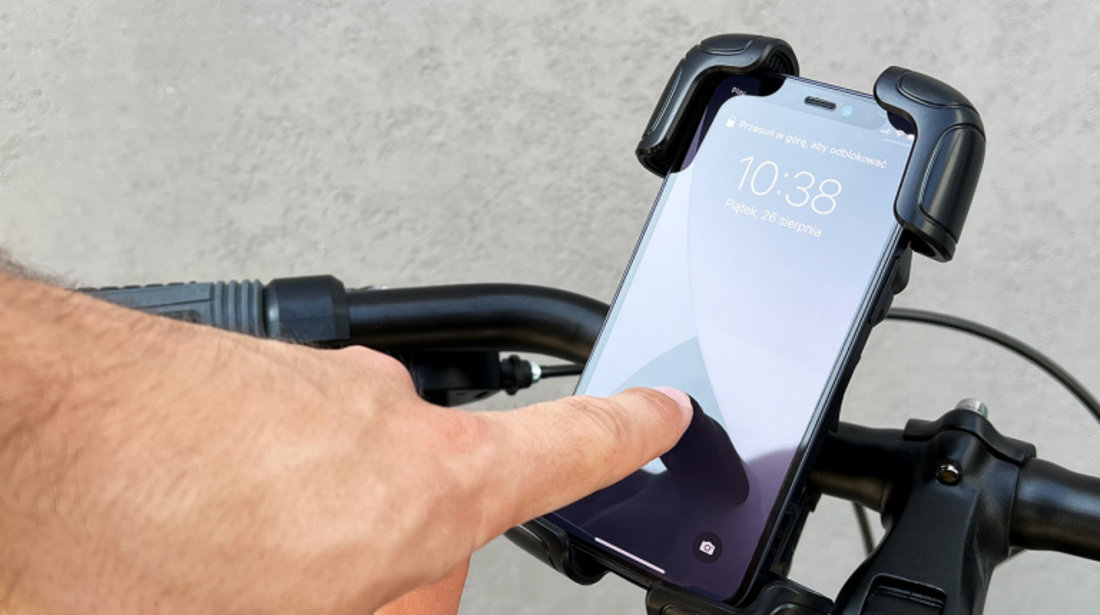 Suport Telefon Puternic Wozinsky Pentru Ghidonul Unei Biciclete, Motociclete, Scutere Negru (WBHBK6)