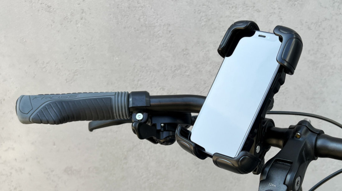 Suport Telefon Puternic Wozinsky Pentru Ghidonul Unei Biciclete, Motociclete, Scutere Negru (WBHBK6)
