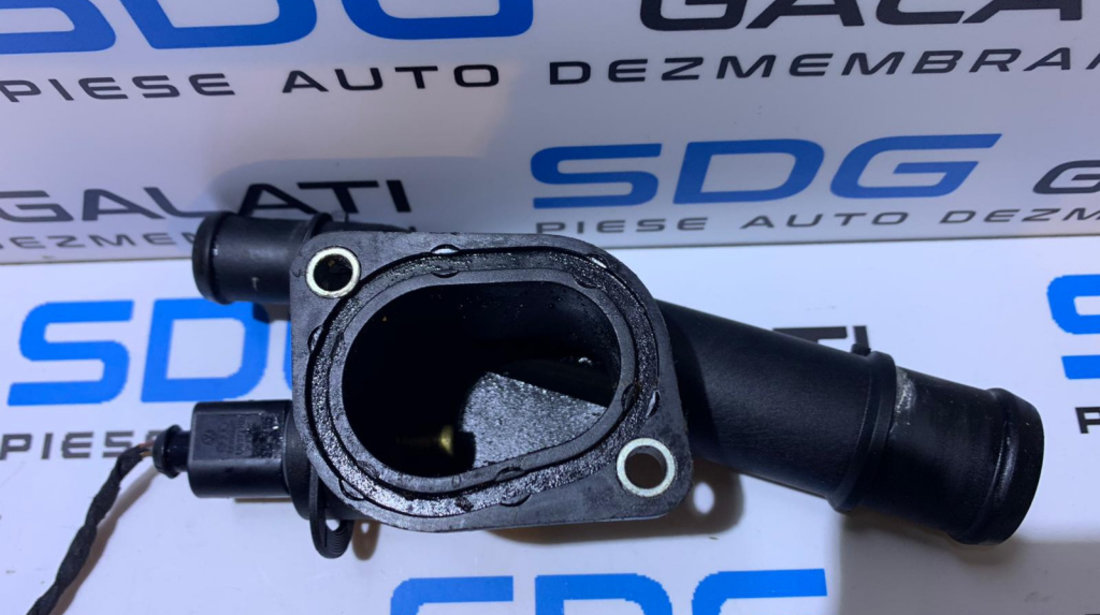 Suport Termostat si Senzor Apa Audi A3 8P 2.0 TDI BKD AZV 2004 - 2013 Cod: 038121132G