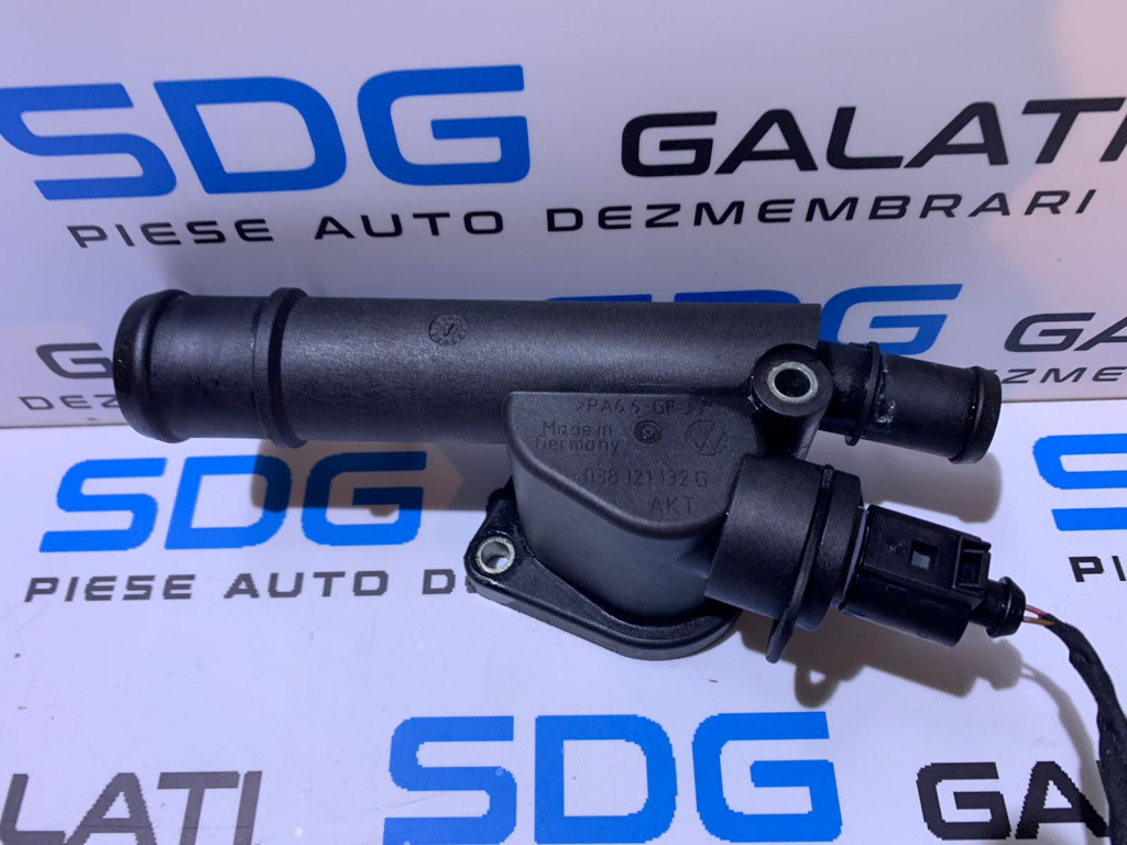 Suport Termostat si Senzor Apa Seat Altea 2.0TDI BKD AZV 2004-2015 Cod: 038121132G
