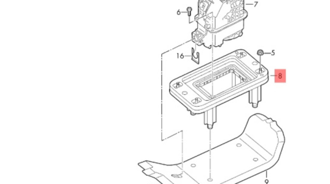 Suport timonerie Volkswagen Amarok 2H 2014 2015 OEM 2H1713061