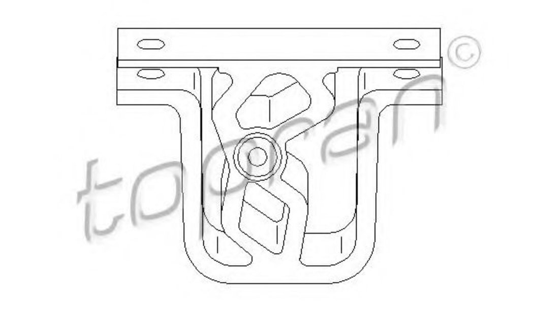 Suport, toba esapament BMW Seria 3 Cabriolet (E36) (1993 - 1999) TOPRAN 500 172 piesa NOUA