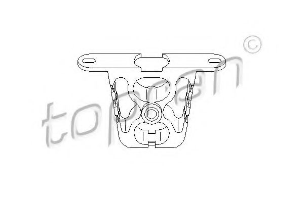 Suport, toba esapament BMW Seria 7 (E38) (1994 - 2001) TOPRAN 500 182 piesa NOUA