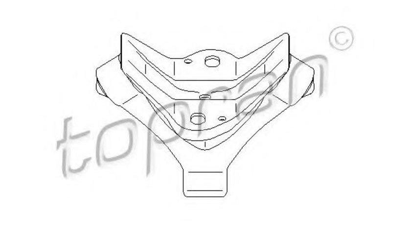 Suport, toba esapament SEAT LEON (1M1) (1999 - 2006) TOPRAN 108 731 piesa NOUA