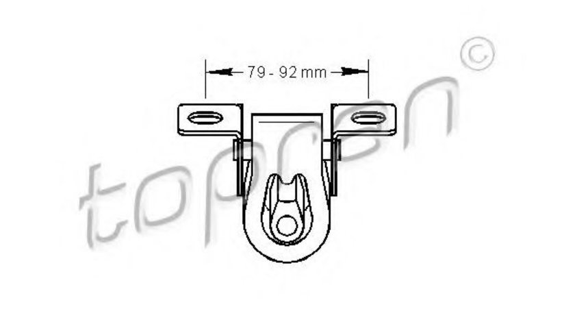 Suport, toba esapament VW CADDY II Caroserie (9K9A) (1995 - 2004) TOPRAN 103 025 piesa NOUA