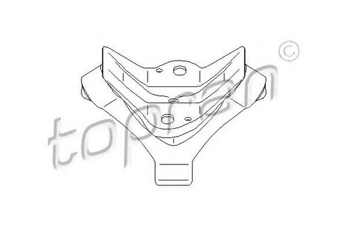 Suport, toba esapament VW CADDY III Caroserie (2KA, 2KH, 2CA, 2CH) (2004 - 2016) TOPRAN 108 731 pies...