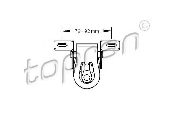 Suport, toba esapament VW POLO (6N1) (1994 - 1999) TOPRAN 103 025 piesa NOUA