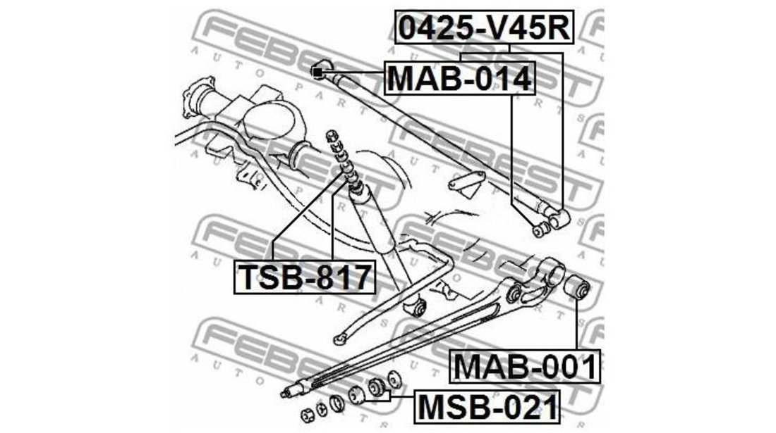 Suport,trapez Mitsubishi PAJERO/SHOGUN II autoturism de teren, deschis (V2_W, V4_W) 1990-2000 #2 41152