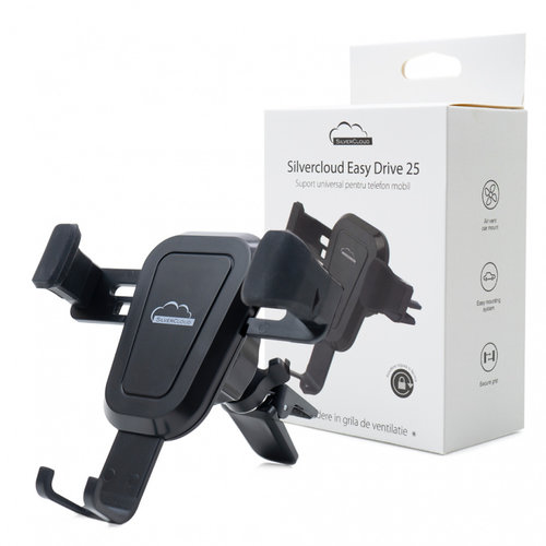 Suport universal pentru telefon mobil Silvercloud Easy Drive 25 in grila de ventilatie PNI-SED25